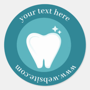Sticker Rond Bureau de l'orthodontiste dentaire Promotion