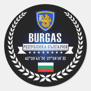 Sticker Rond Burgas