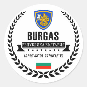 Sticker Rond Burgas