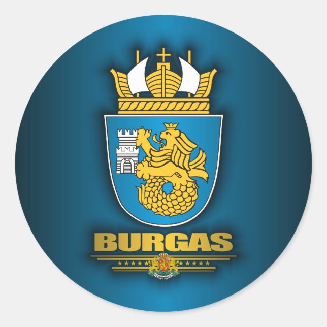 Sticker Rond Burgas COA (Devant)