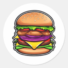 Burgers multicolores à couches éclatantes 012