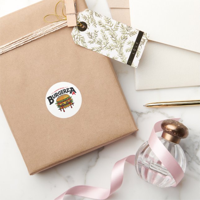 Sticker Rond Burgerza (Cadeaux)
