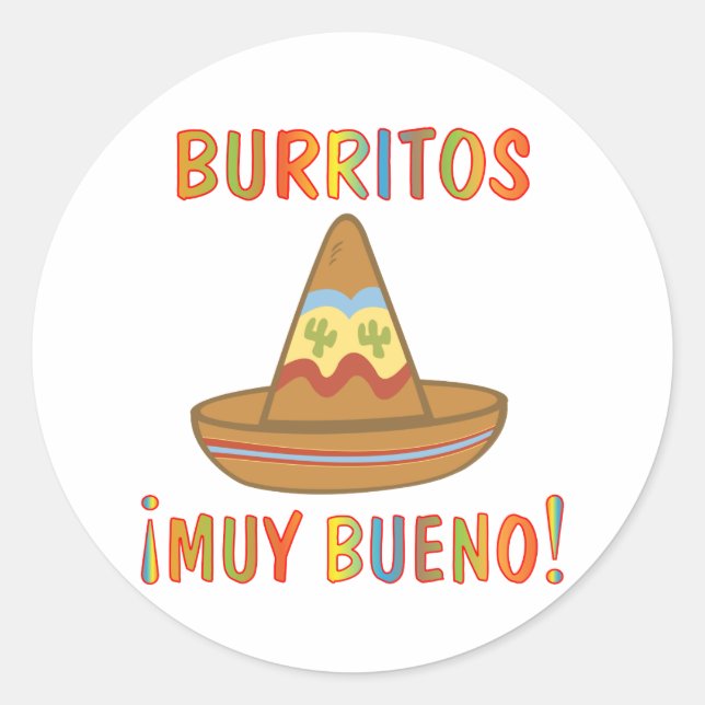 STICKER ROND BURRITOS (Devant)