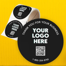 Business Thank You Custom Logo QR Code