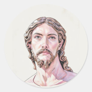 Sticker Rond BUSTE DU CHRIST SAUVEUR par MICHELANGE 2026_