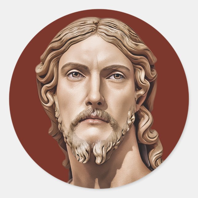 Sticker Rond BUSTE DU CHRIST SAUVEUR par MICHELANGELO 2026 (Devant)