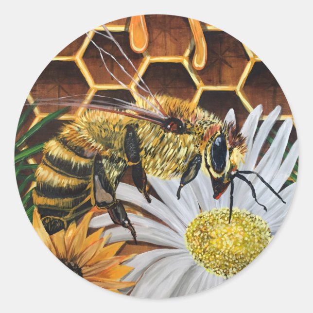 Sticker Rond Busy Bee (Devant)