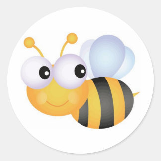Sticker Rond Busy Bee