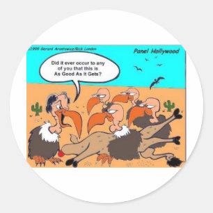 Sticker Rond Buzzard En Ecstacy Drôle Cadeaux Tee - shirts & Ob