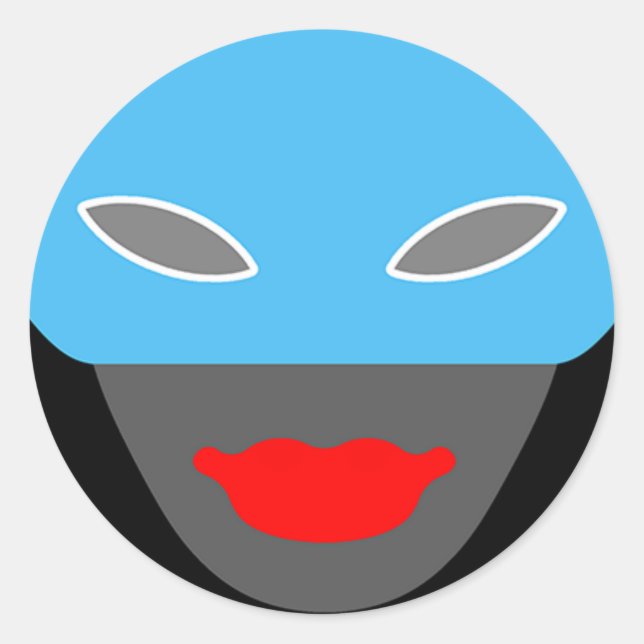 Sticker Rond By-K'Laard the Stickable Viking Clupkitz (Devant)