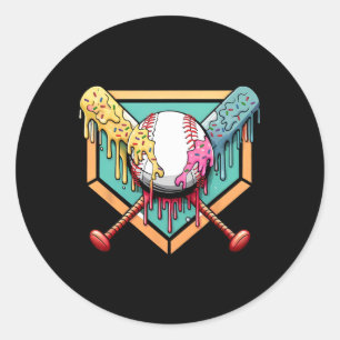 Sticker Rond Bysebyll Drip Boys Home Plate Sports de jeunesse R