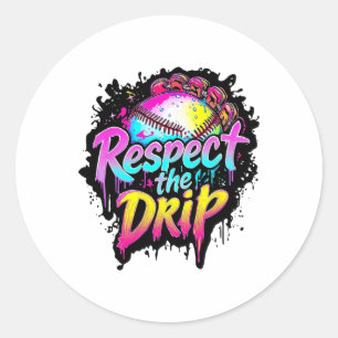 Sticker Rond Bysebyll Driys Ice Cream Driam Driam Youth Respect