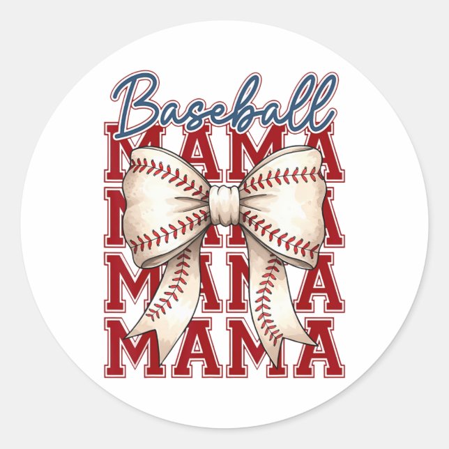 Sticker Rond Bysebyll Mama Coquette Bow Jour Bysebyll Maman M (Devant)