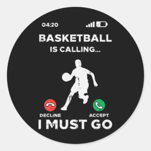 Sticker Rond Byskbyll Appelle Je Dois Aller Amusant Byller Homm