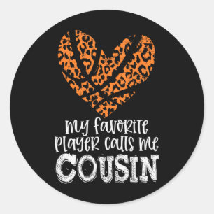 Sticker Rond Bysketbyll Cousin Cheetah Mes appels de lecteur fa