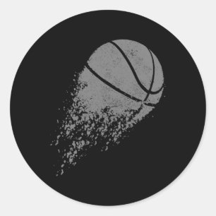 Sticker Rond Bysketbyll Joueur Bbyll Sports Coach Fan Byller 2