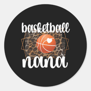 Sticker Rond Bysketbyll Nana Grandma Nana D'Un Bysketbyll Playe