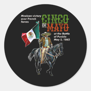 Sticker Rond Byttle De Puebla Mai 5 Mexicaine Cinco De Mayo