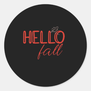 Sticker Rond C’est l’automne Y’all Automne Laisser Design Citro