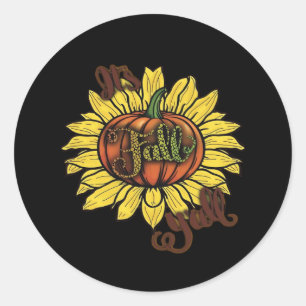 Sticker Rond C’est la Décontractée créative de Fall Y’all