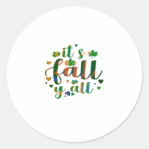 Sticker Rond C’est le style graphique de Fall Y’all