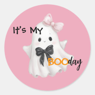Sticker Rond C’est mon BOOday - Éffrayant Sweet Celebration