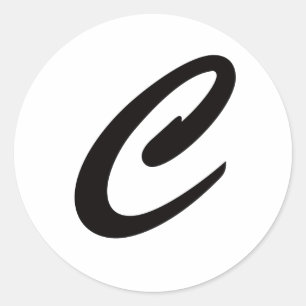 Sticker Rond C est pour Cookie