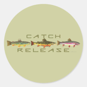 Sticker Rond C et R - truite