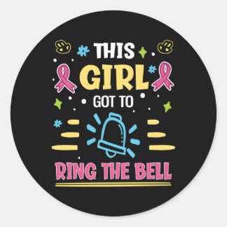 Sticker Rond Ça A Été Pour Ring Le Guerrier Du Cancer Du Sein B