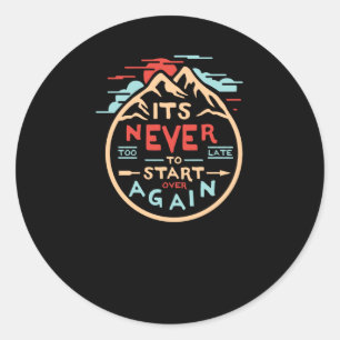 Sticker Rond Ça ne recommence plus jamais