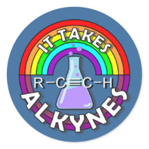 Ça prend ALKYNES ! Classeur de chimie de flacon ar