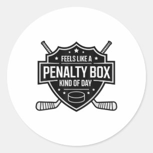 Sticker Rond Ça Ressemble À Une Boîte De Pénalité Un Peu Drôle 