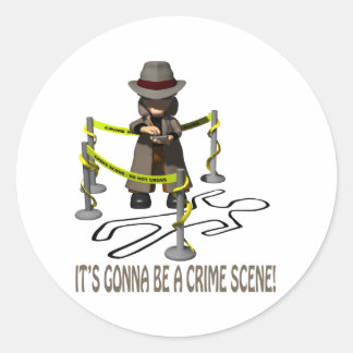 Sticker Rond Ça va être un crime
