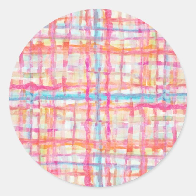 Sticker rond | Cabana Sweet en rose (Devant)