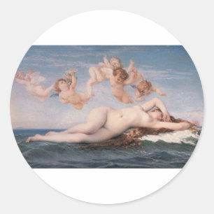 Sticker Rond Cabanel la naissance de Vénus 1863