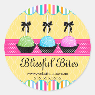 Sticker Rond Câble coloré Pops Boulangerie Câble Seaux