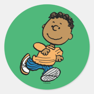 Sticker Rond cacahuètes   Franklin Running