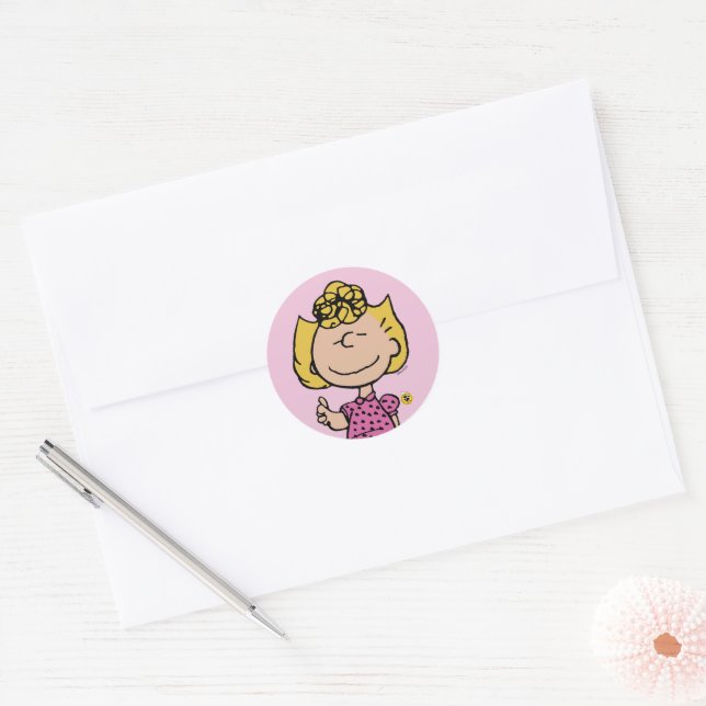 Sticker Rond cacahuètes | Sally Super Smile (Enveloppe)