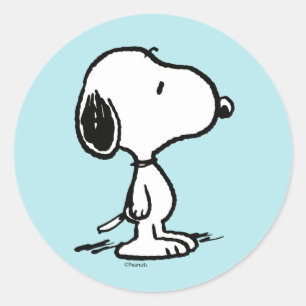 Sticker Rond cacahuètes   Snoopy