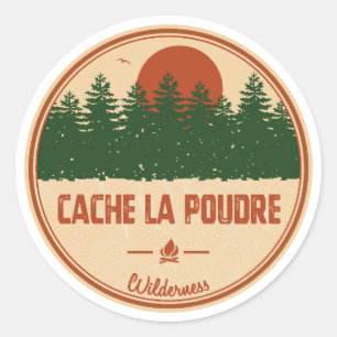 Sticker Rond Cache La Poudre Wilderness Colorado