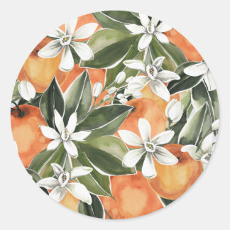 Sticker Rond Cachet d'enveloppe de Baby shower de clémentine