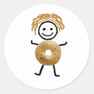 Sticker Rond Cadeau-Autocollant juif