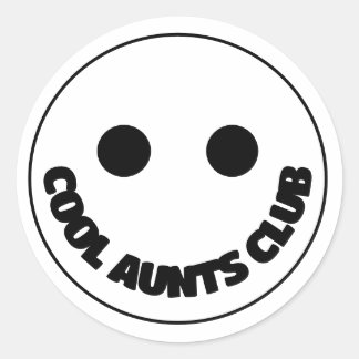 Sticker Rond cadeau club de tantes cool