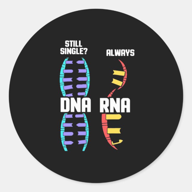Sticker Rond Cadeau d'anniversaire | Maître Biologiste ADN Et A (Devant)