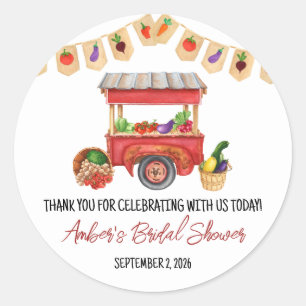 Sticker Rond Cadeau de fête de fiançailles Elle est hors du mar