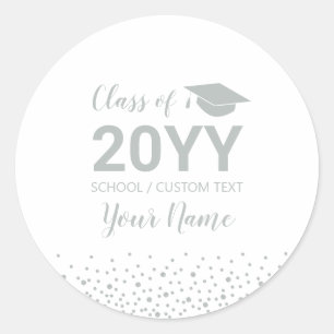 Sticker Rond Cadeau de fête de fin d'études de la promotion 202