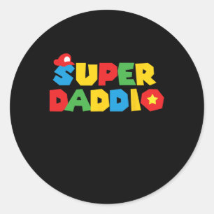 Sticker Rond Cadeau De fête des pères Pour Papa Cadeau De Fils