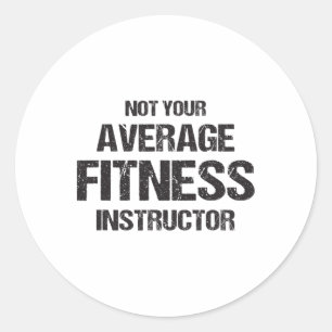 Sticker Rond Cadeau de fitness drôle pour moniteur de gym Bodyb