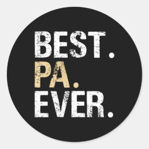 Sticker Rond Cadeau De Grandgirl Grandson Best Pa