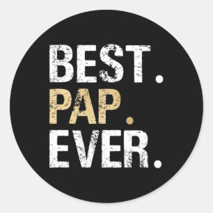 Sticker Rond Cadeau De Grandgirl Grandson Best Pap